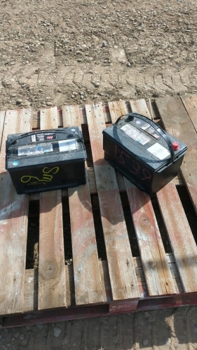 Two 12 volt batteries