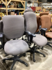 (2)USED ROLLING OFFICE CHAIRS - GREY TONES