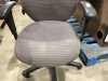 USED SINGLE ROLLING OFFICE CHAIR - GREY TONES - 2