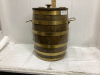 SMALL BARREL COOLER - BRASS HANDLES