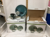 2 BOXES - CUISINART “BLUE PEONY” STONE WARE DISH SET