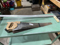 Four wood saws and, 4 ft.square