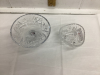 2 PINWHEEL CRYSTAL CANDY DISHES - 2