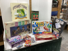 BOX OF GAMES - LIFE, CRIB, MOUSE TRAP, SCRABBLE, UNO, PASS THE PIGS