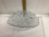 CRYSTAL FRUIT BOWL -FAN SHAPE - 2