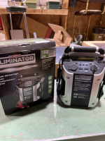 Eliminator battery booster pack with air compressor