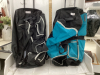 (2) DUFFLE BAGS - WITH WHEELS + PULL HANDLE