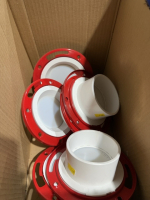 Box of new toilet flanges