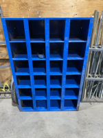 Blue steel tool bin