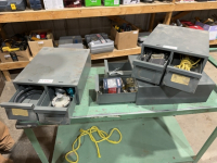 Steel file boxes and contents