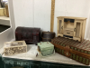 (2) BOXES W/ DECOR BOXES, WICKER BASKET, CHEST, ETC - 2