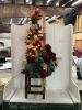 CHRISTMAS FLORAL ARRANGEMNT ON DECOR CHAIR