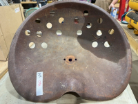 Steel tractor seat