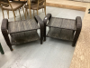 (2) SMALL PATIO SIDE TABLES