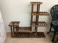 WOOD PLANT STAND