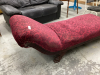 ANTIQUE CHAISE W/ CLAW FEET - 2