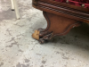 ANTIQUE CHAISE W/ CLAW FEET - 4