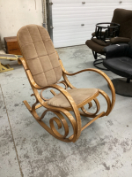 VINTAGE ROCKER W/ CUSHIONED BACK & SEAT