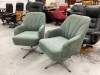 (2) SWIVEL ARM CHAIRS