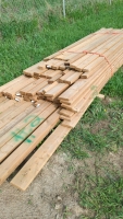 Mixed lengths treated 2x4 and deck board