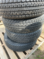 Set of four trailer tires