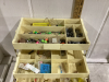 OLD PAL/WOODSTREAM TACKLE BOX W/ SOME TACKLE, FILET KNIFE - 2