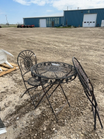 Steel bistro set