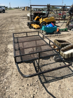 Two wheel steel planting cart