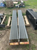 Pair of steel loading ramps