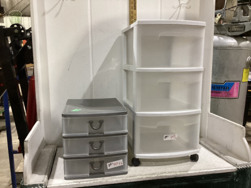 (2) PLASTIC STORAGE UNITS