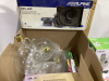 BOX OF LARGE GLOBE LIGHT BULBS, MOUSETRAPS, ALPINE SPEAKER - 3