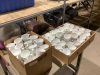 (2) BOXES W/ CORNING WARE & CORELLE MUGS