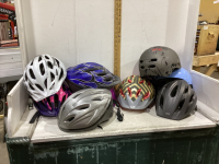 TOTE OF HELMETS