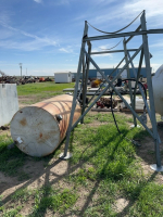 500 gallon West steel Roscoe fuel tank and stand