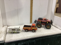 (2) VINTAGE TONKAS & MONSTER TRUCK