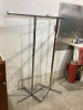 (2) METAL STANDS W/ HANGING BARS