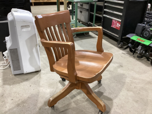 WOOD OFFICE CHAIR