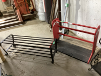 METAL SHOE RACK & COWBOY BOOT HOLDER