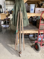 OLD PATIO UMBRELLA WOOD FRAME