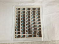 UNCUT SHEET 5 CENT STAMPS - 1965-1974