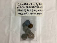 (8) CANADIAN COINS - PENNIES & NICKELS