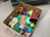 BOX OF MOSTLY TUPPERWARE - LIDS, BOWLS, WATER BOTTLES - 2