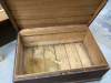 WOOD BOX/TRUNK W/ METAL HANDLES - 3