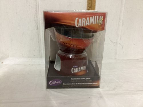 CERAMIC CARAMILK FONDUE GIFT SET