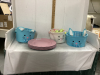 EASTER COLLECTION - (3) CLOTH BASKETS, CHARGER PLATES