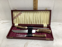 KIRK’S CARVING SET - SHEFFEILD CUTLERY