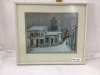 FRAMED STREET SCENE PRINT - MAURICE UTRILLO,V