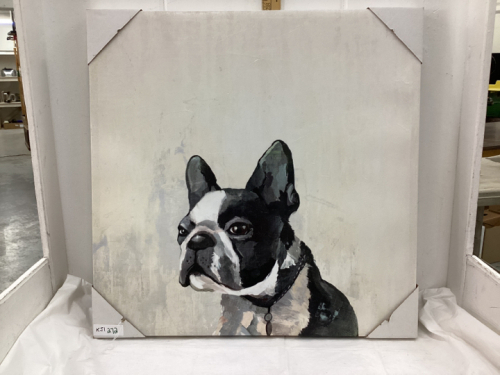 CANVAS DOG PICTURE