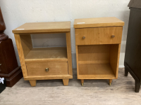 2 VINTAGE SIDE/STORAGE UNITS - UNMATCHED