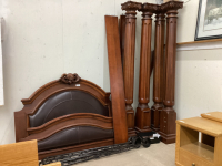 QUEEN BED COMPLETE WITH PILLARS